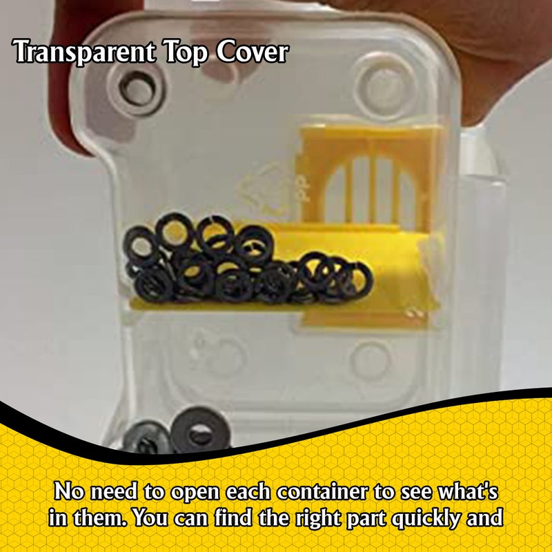 EnnovaTools Hardware Tackle Box storage with Patented Removable Compartment Organizer and Reversible Carrying Case for Screws, Nuts and Bolts, WVE9420 - Image 4